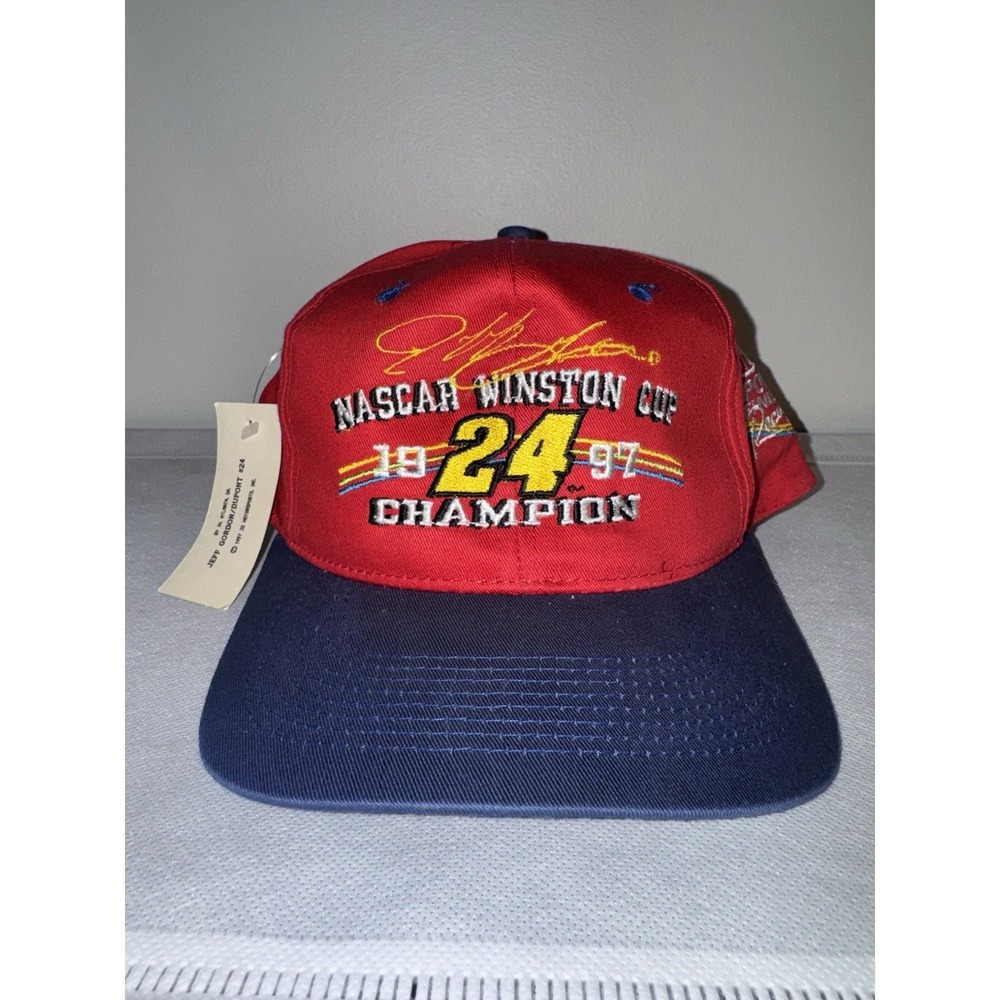 Vintage 1997 Jeff Gordon #24 NASCAR Winston Cup Champion Snapback Hat NWT